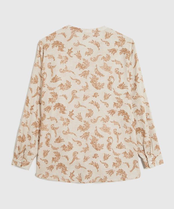 Blusa Estampada Escote en V image number null