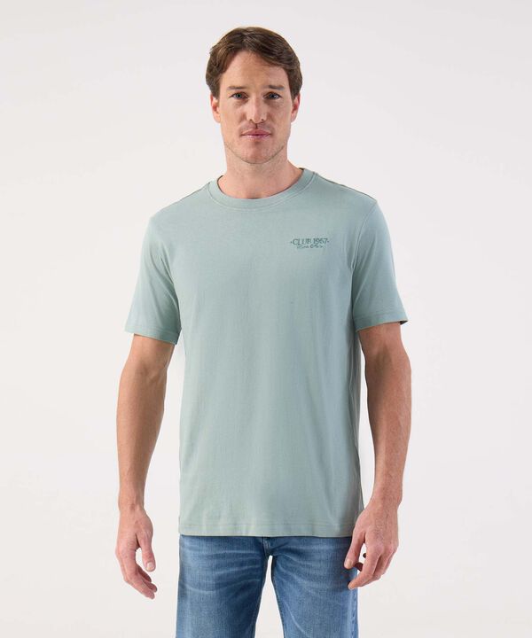 Camiseta de Algodón Básico para Hombre con Estampado image number null