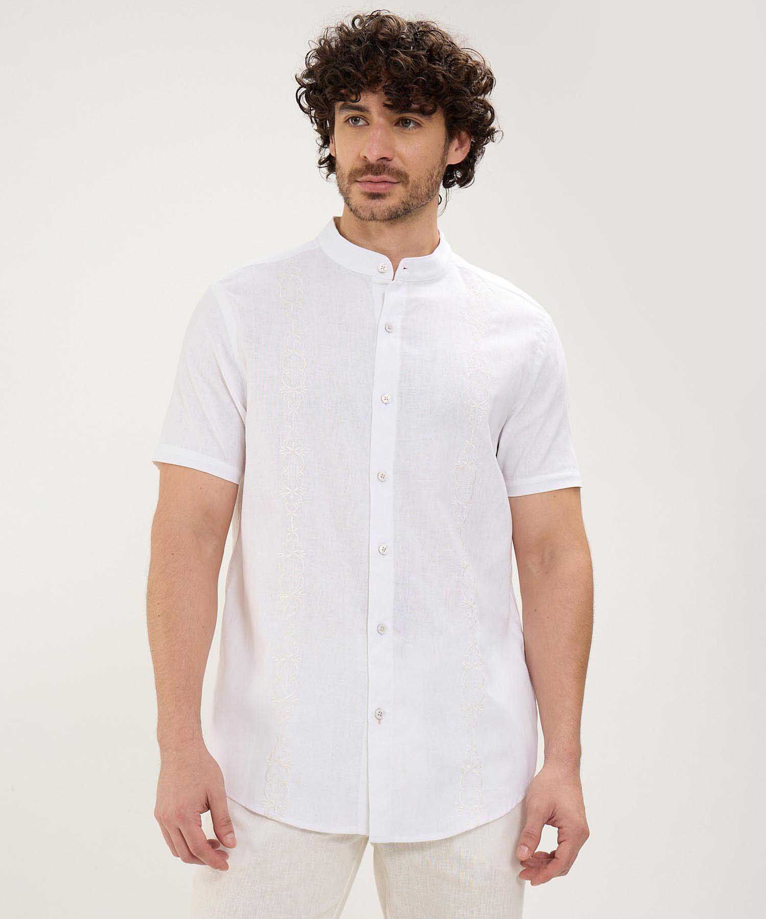 Guayabera en Efecto Lino