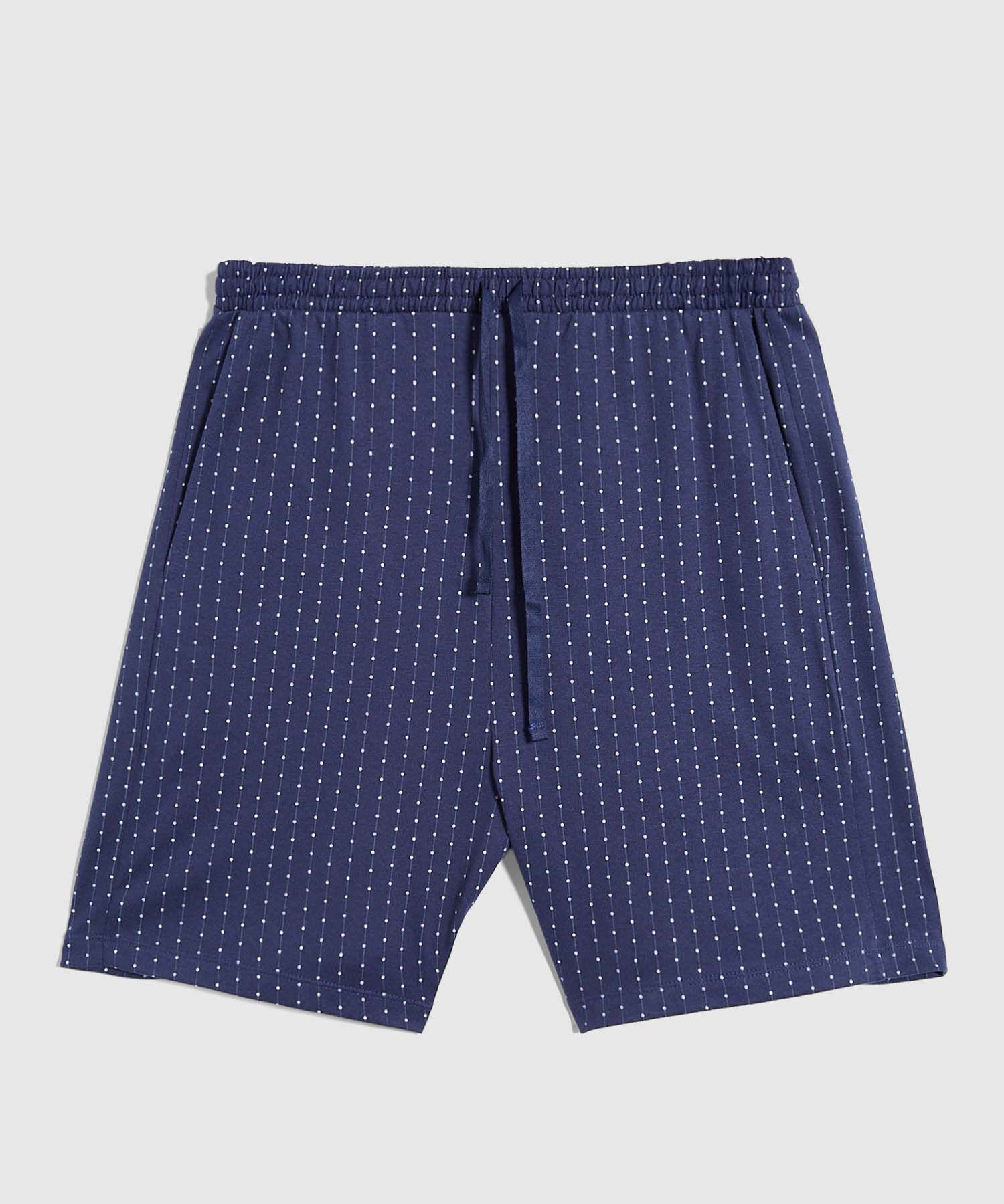 Conjunto Pijama Camisa Cuello V Y Pantaloneta Estampada Para Hombre