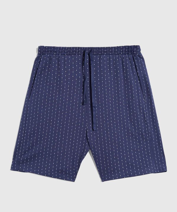 Conjunto Pijama Camisa Cuello V Y Pantaloneta Estampada Para Hombre image number null