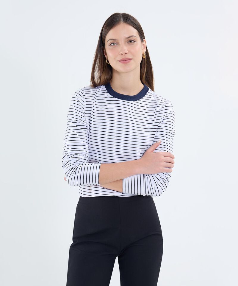 Camiseta Manga Larga A Rayas