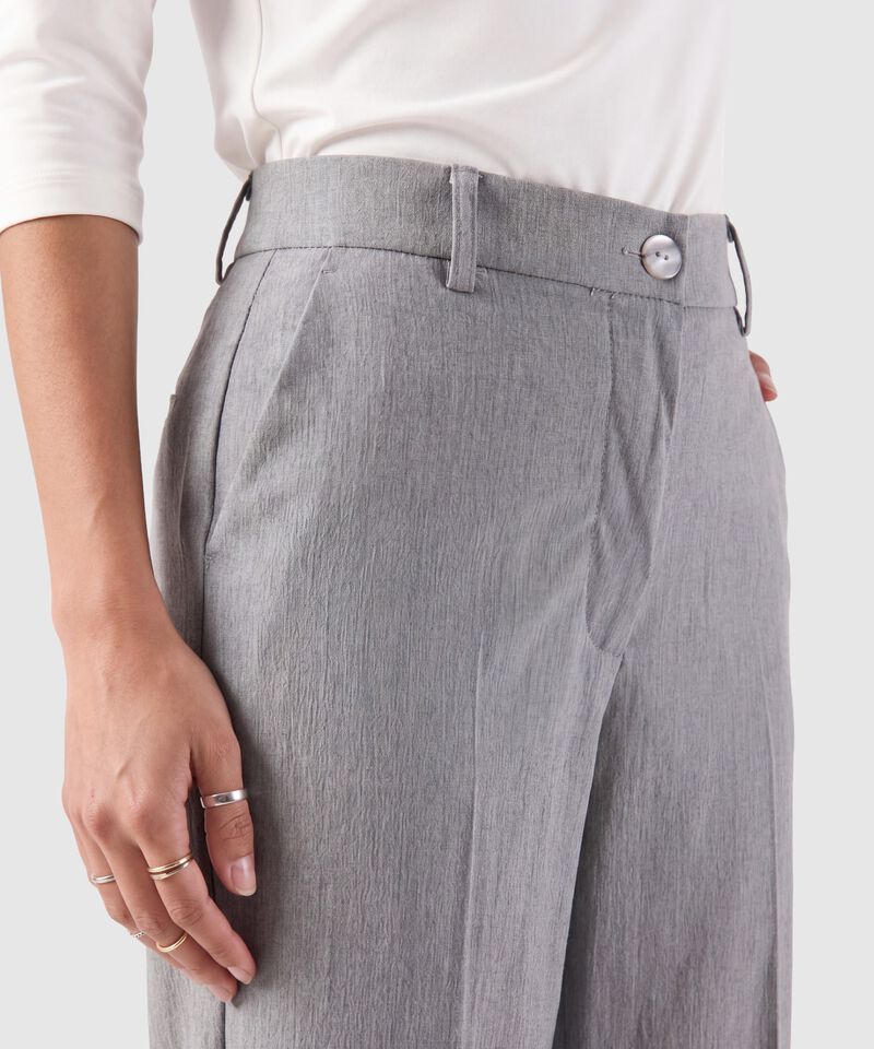 Pantal&oacute;n Bota Ancha Tiro Alto Para Mujer