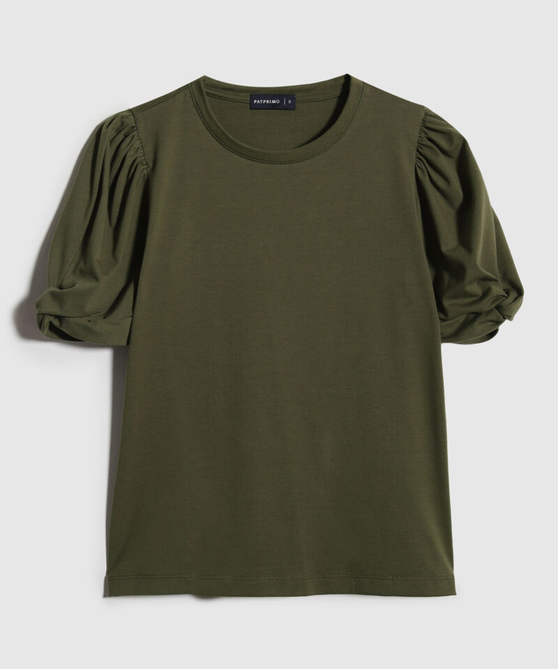 Camiseta Con Detalle En Manga