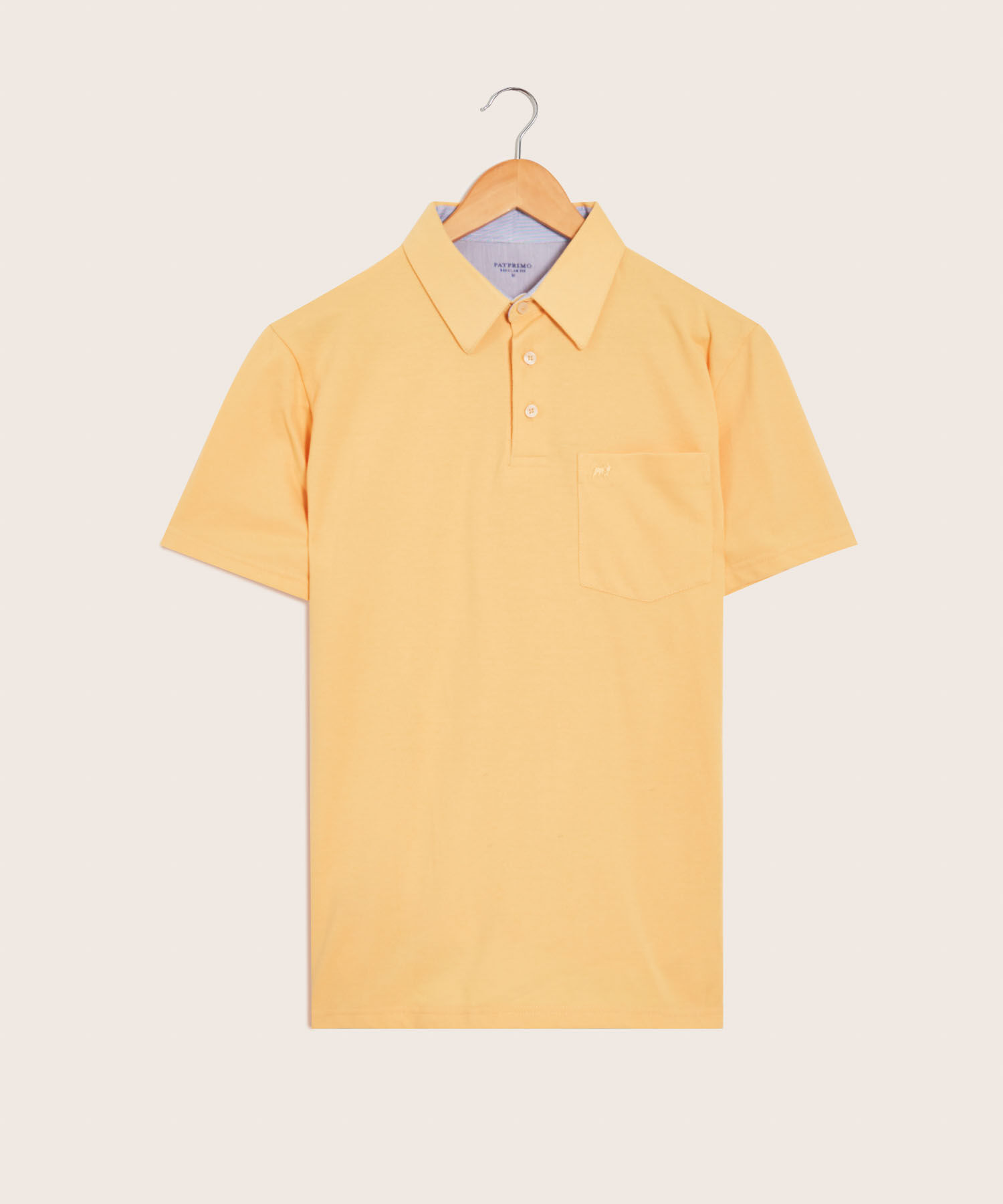 Polo Cuello Duro Con Bolsillo