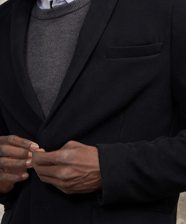 Blazer En Punto Unicolor image number null