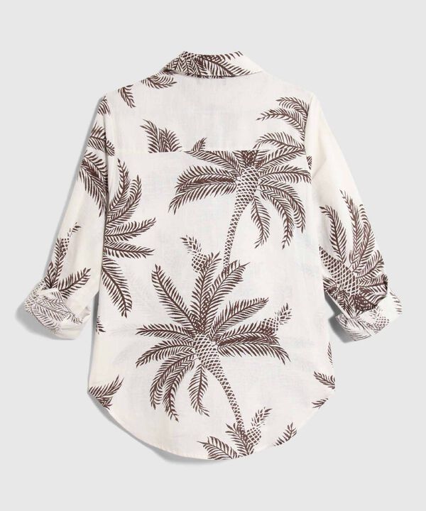 Camisa Estampada Con Charreteras Ajustables  image number null