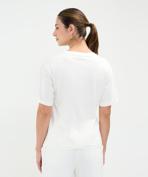 Camiseta Estampado Metalizado