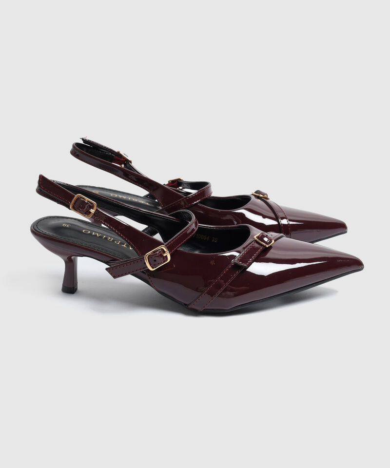 Tacones Destalonados Con Correas Mujer