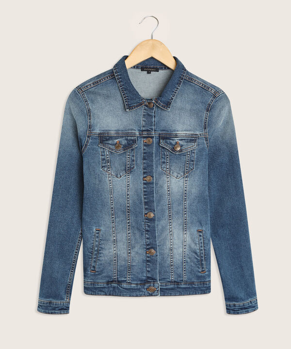 Chaqueta Para Mujer De Diseño Clásico En Denim