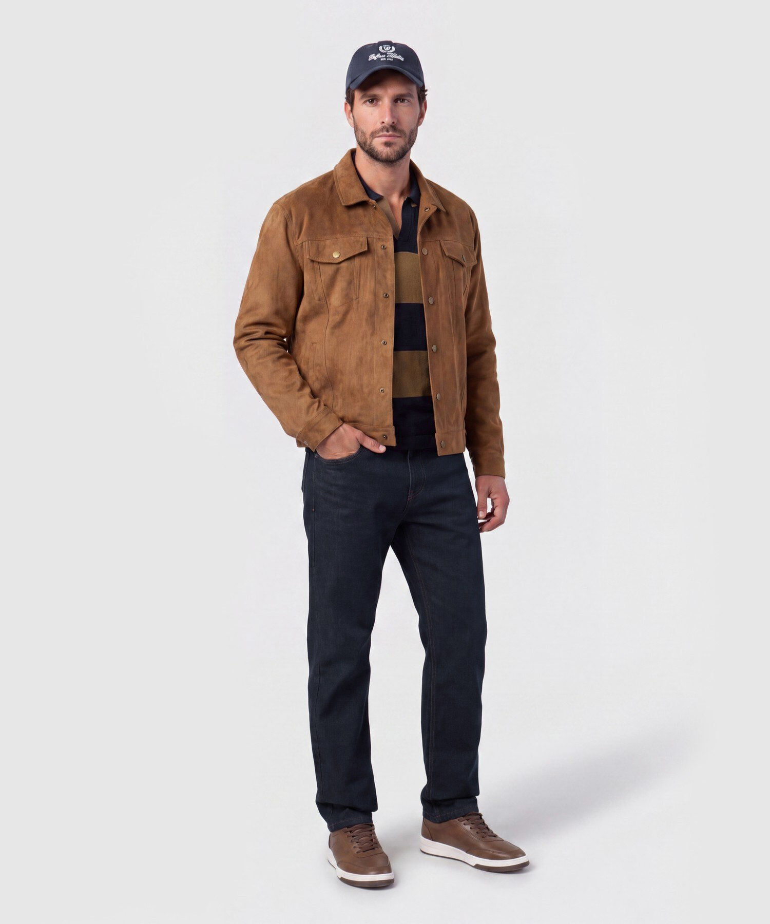 Buzo Tipo Polo Tejido para Hombre