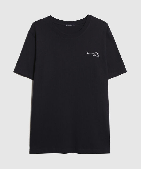 Camiseta Estampado en Relieve