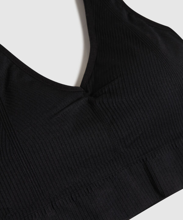 Top Top Seamless Escote V Con Tiras Ajustables