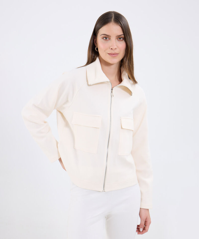 Chaqueta Casual Con Bolsillos De Parche
