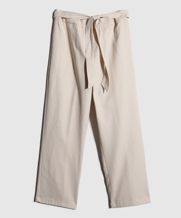 Pantalon Clásico Con Cinturón En Tela