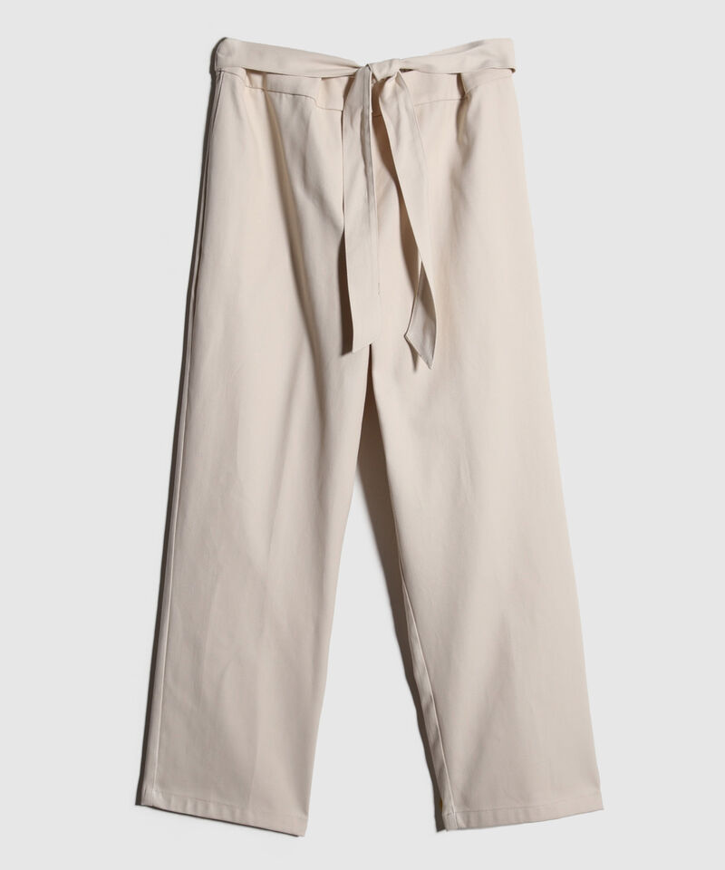 Pantalon Clásico Con Cinturón En Tela
