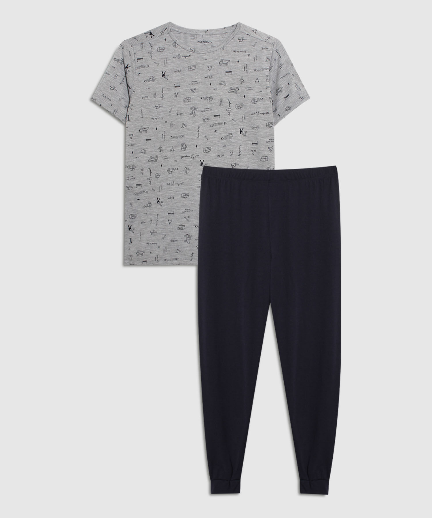 Pijama Corto Largo. Camiseta Estampada Compra Online PATPRIMO