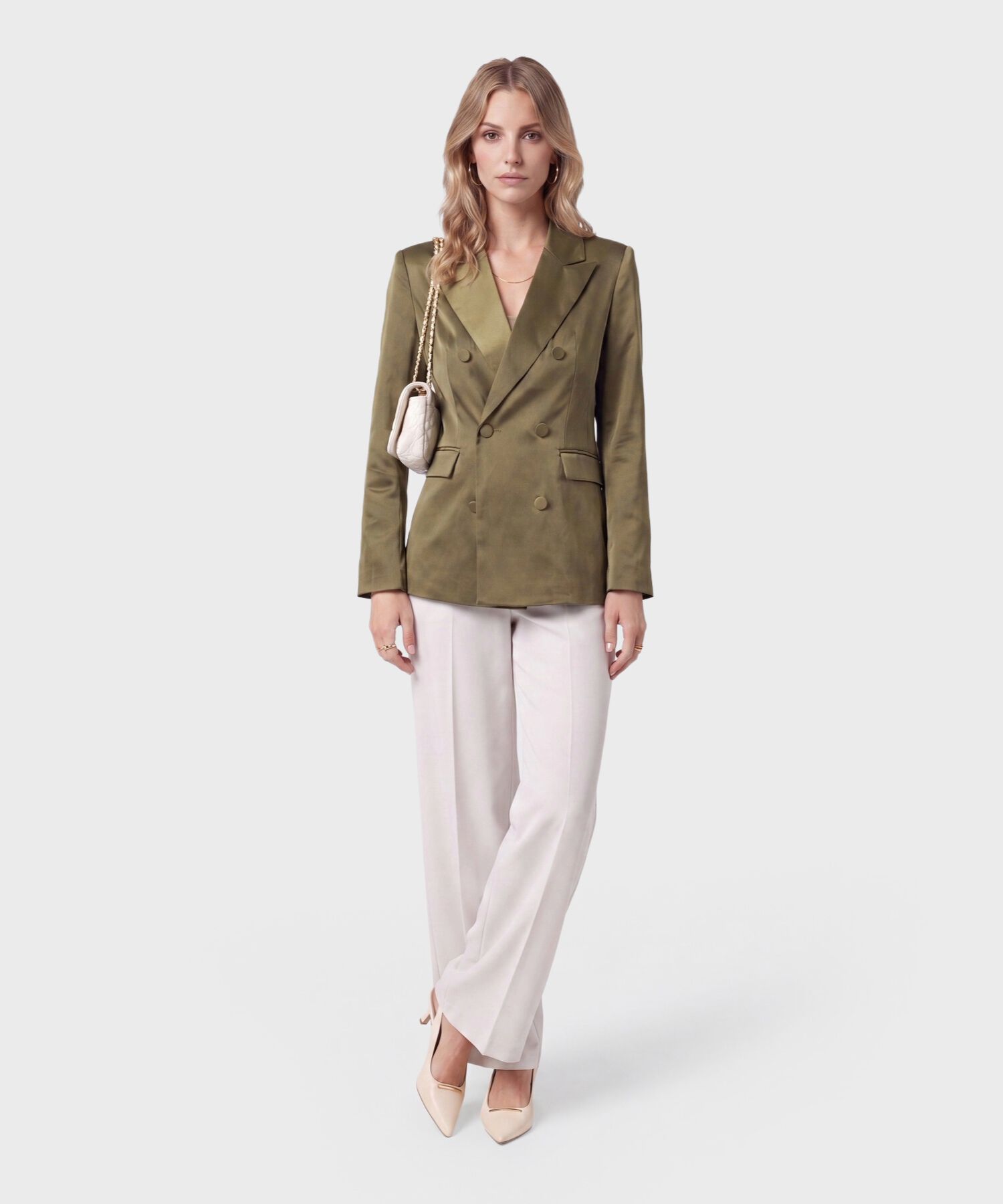 Blazer Cruzado Con Solapa Cl&aacute;sica