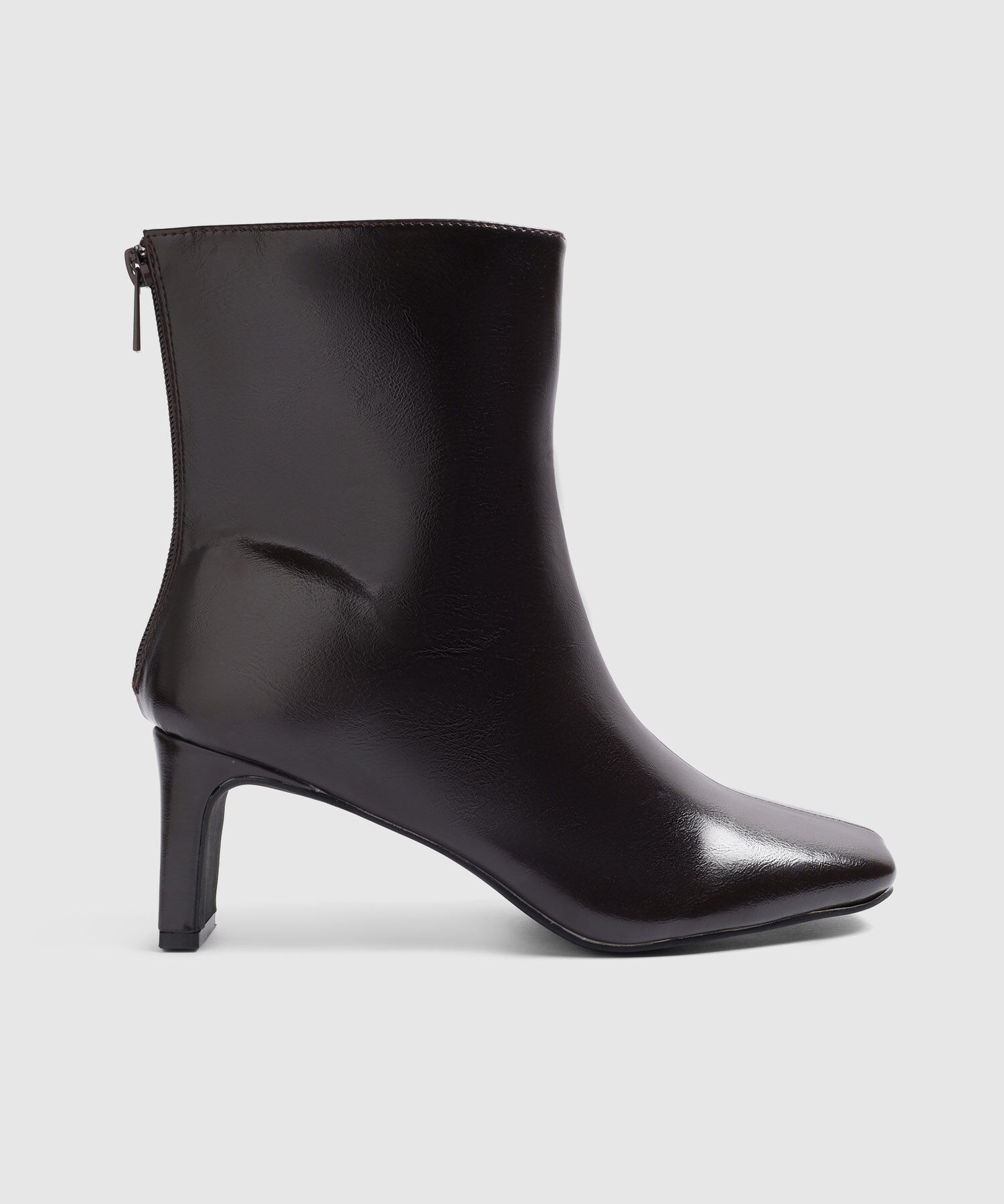 Botines De Tac&oacute;n Con Punta Cuadrada Para Mujer