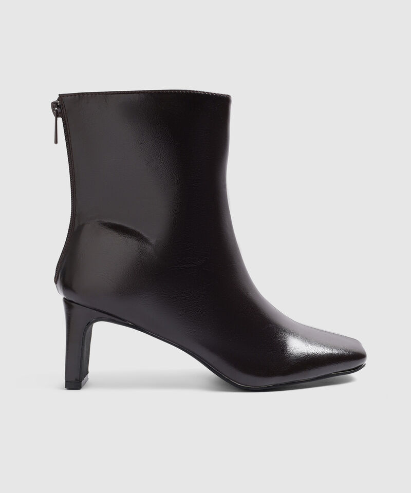 Botines De Tac&oacute;n Con Punta Cuadrada Para Mujer