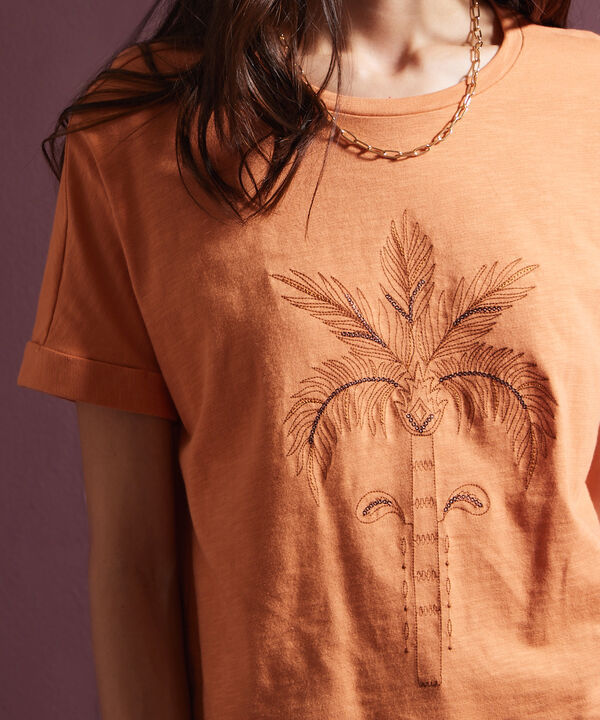 Camiseta Manga Corta Cuello Redondo Unicolor