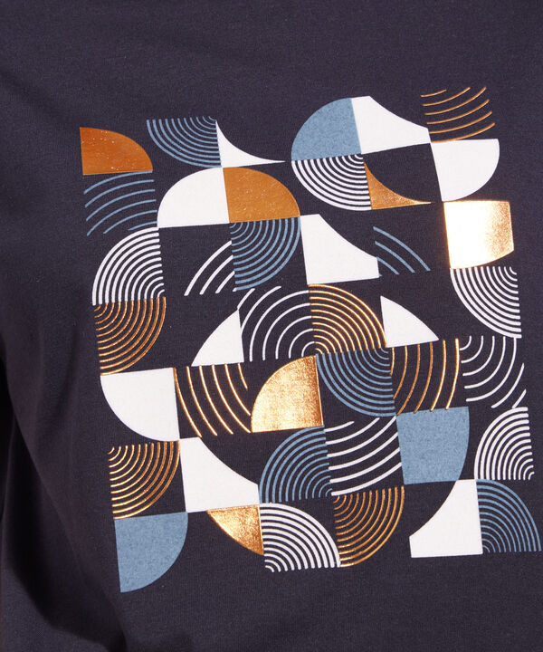 Camiseta Manga Corta Corrida Con Screen En Frente