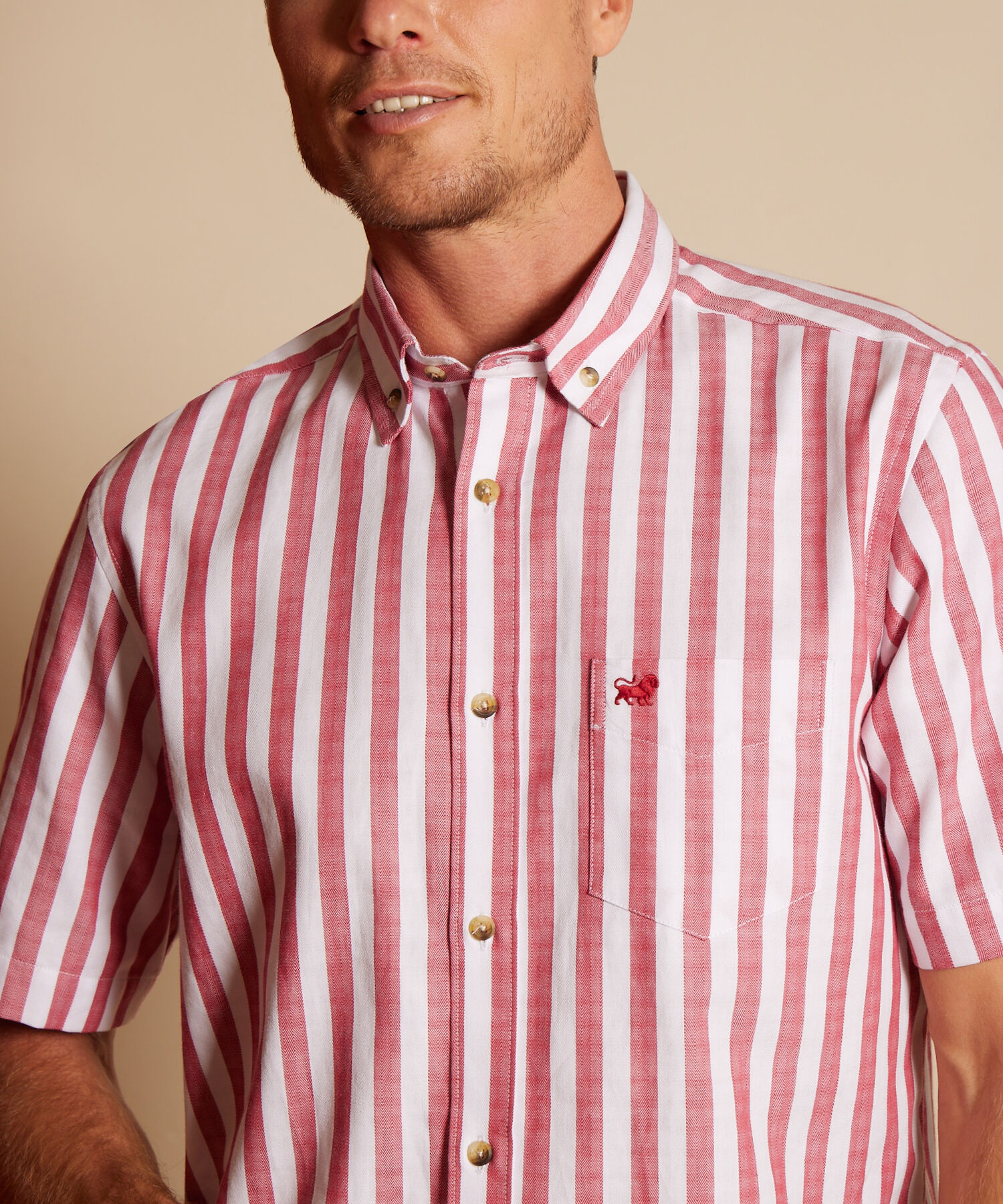 Camisa Manga Corta Prete&ntilde;ida