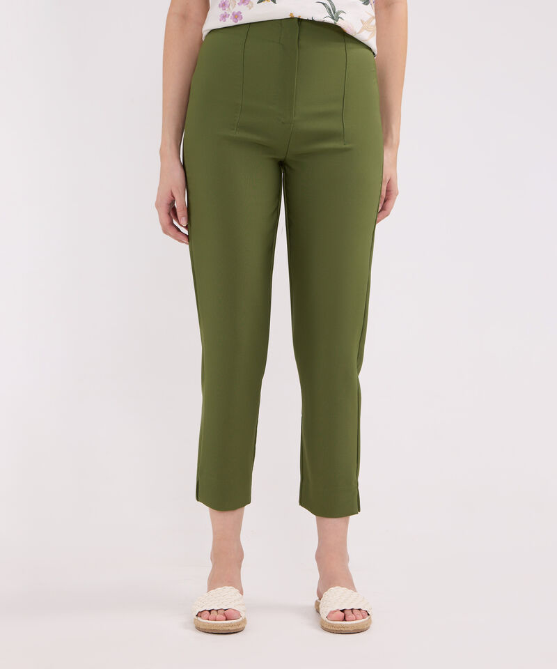 Pantalon Tiro Alto Unicolor