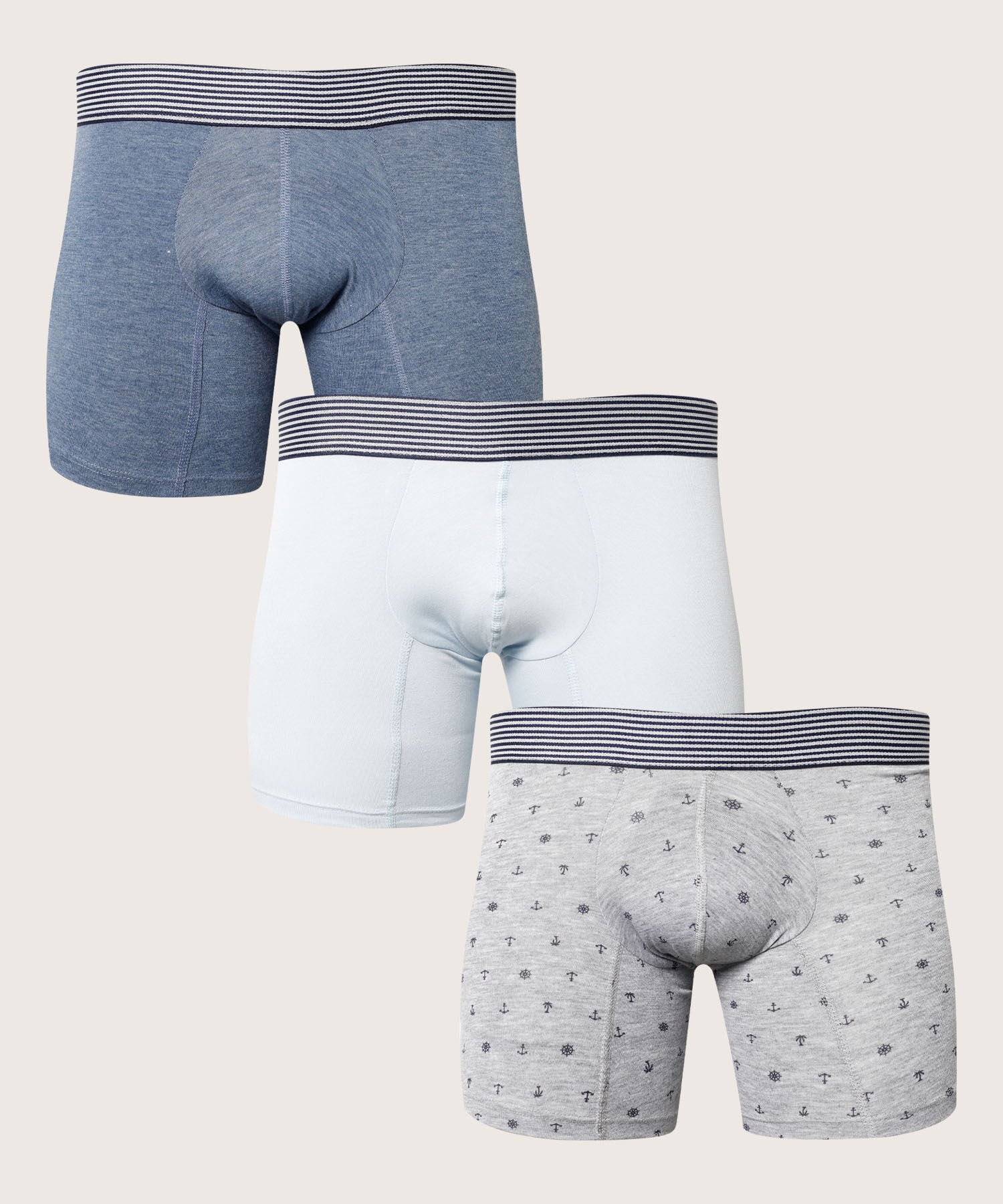 Boxer Pack X3 Medio Unicolor