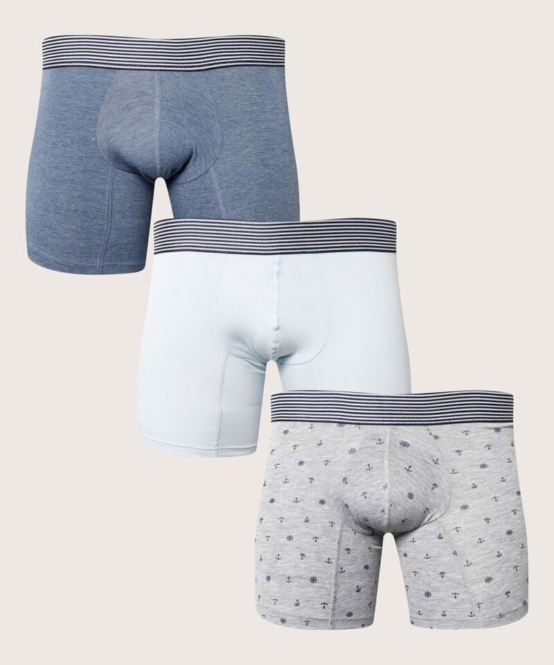 Boxer Pack X3 Medio Unicolor