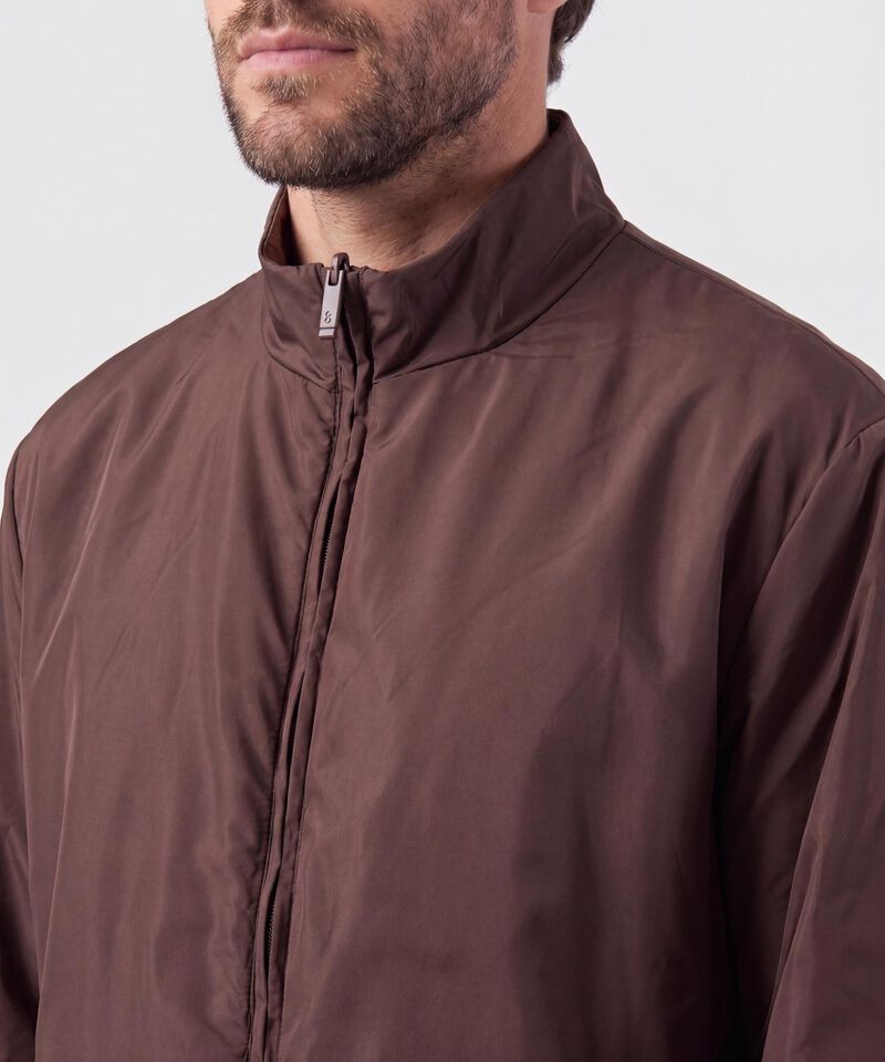 Chaqueta Doble Faz con Cuello Alto Hombre