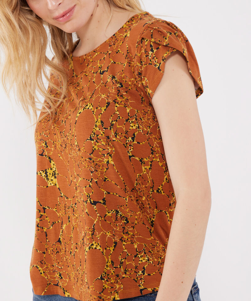 Camiseta Cuello Redondo Estampada