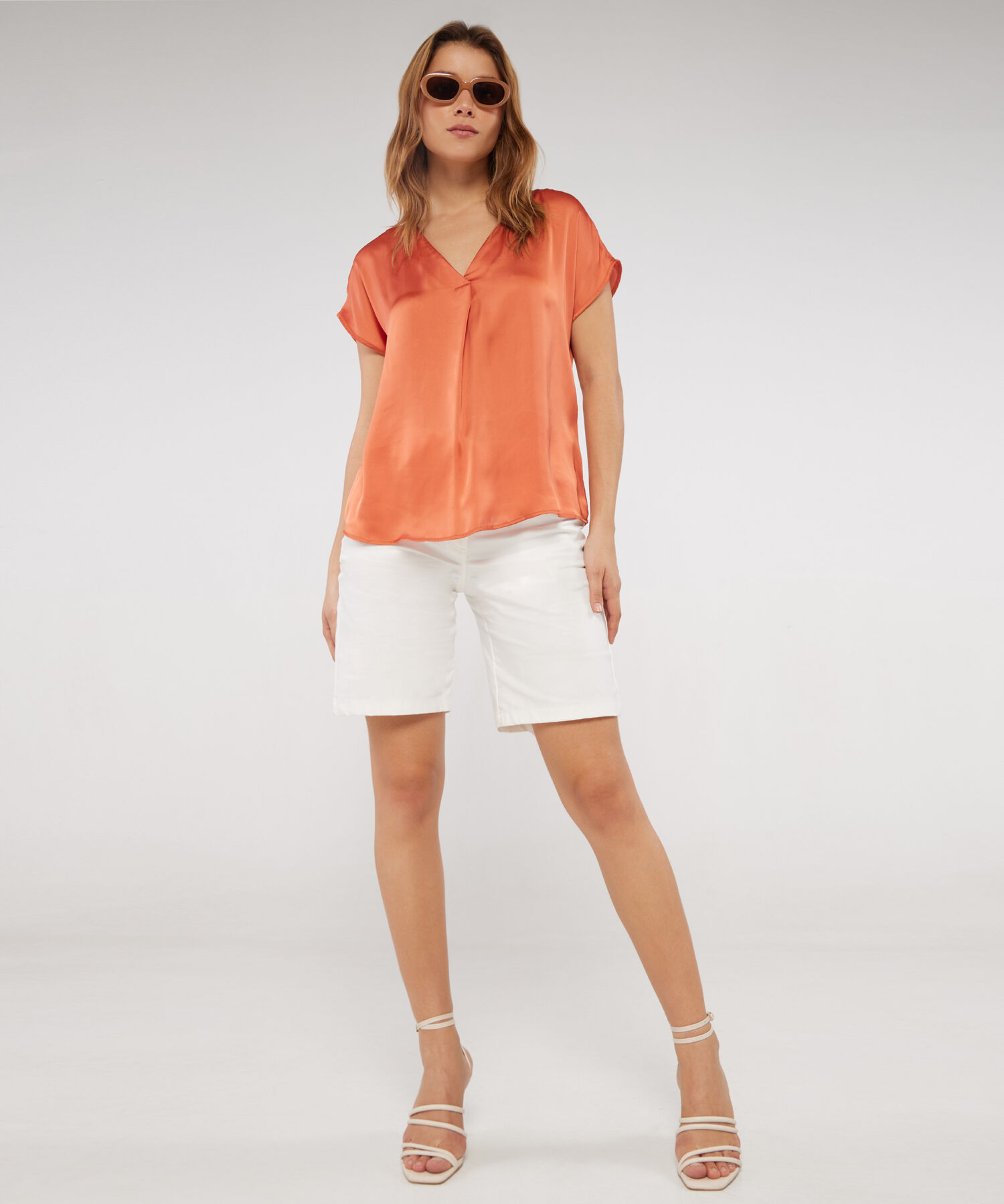 Blusa Manga Corta Rodada