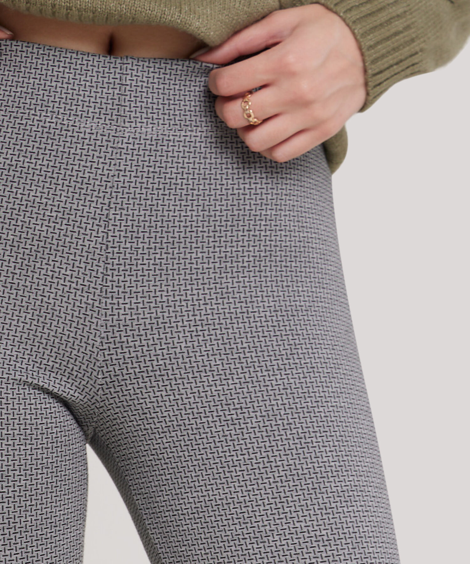 Legging Estampado Con Pretina Ancha