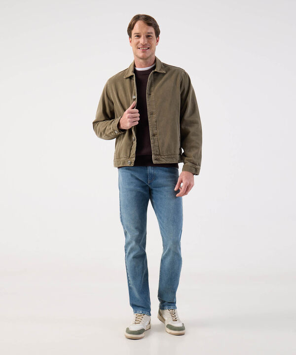 Chaqueta Casual para Hombre Estilo Trucker Clásico image number null