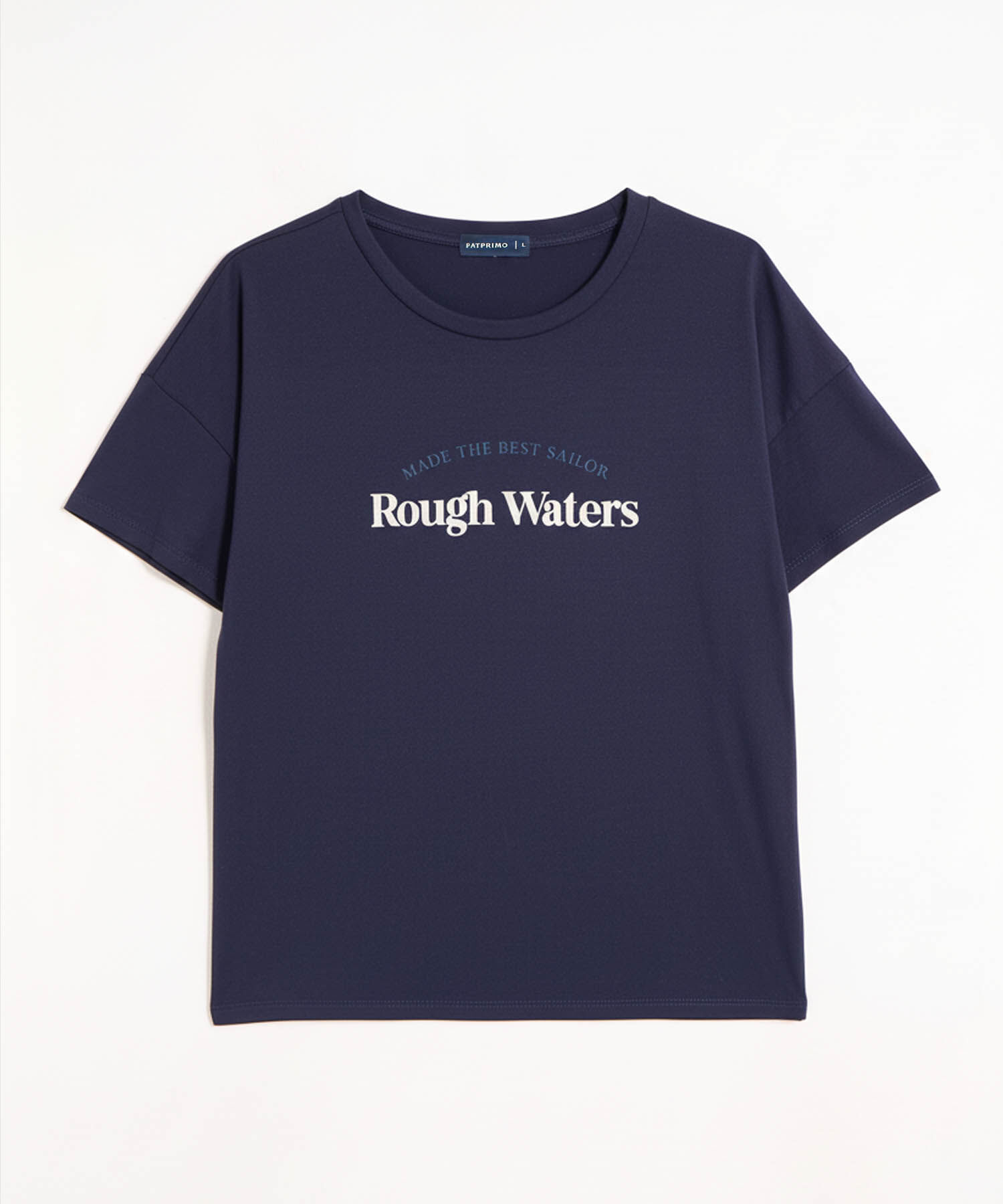 Camiseta Mujer Estampado Texto Corte Relajado