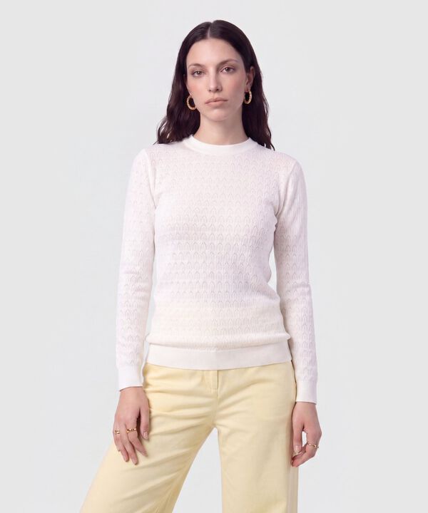 Saco de Punto Calado para Mujer