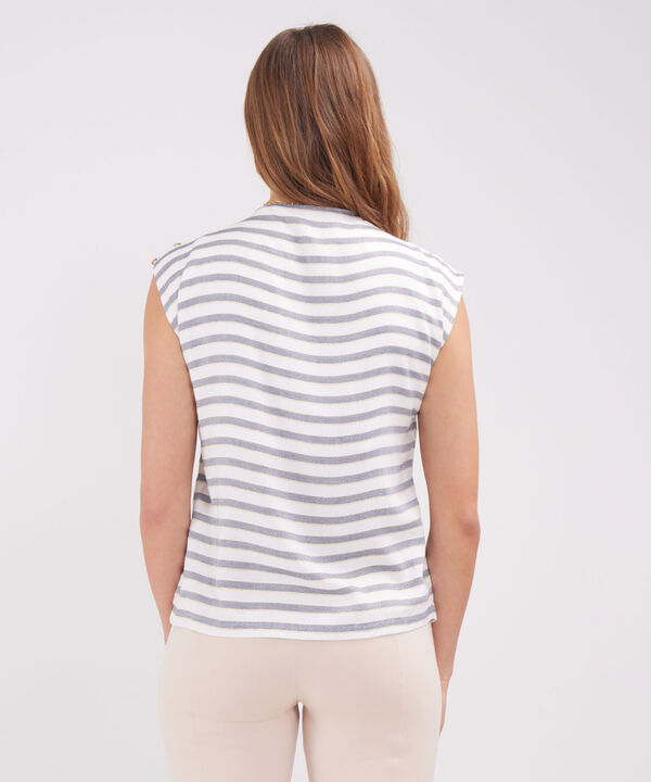 Blusa Preteñida Cuello Alto