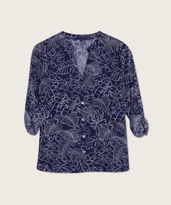 Blusa Manga Larga  Estampada
