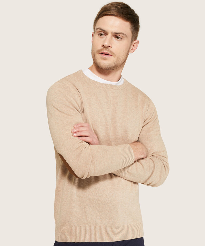 Saco Cuello Redondo Con Coderas