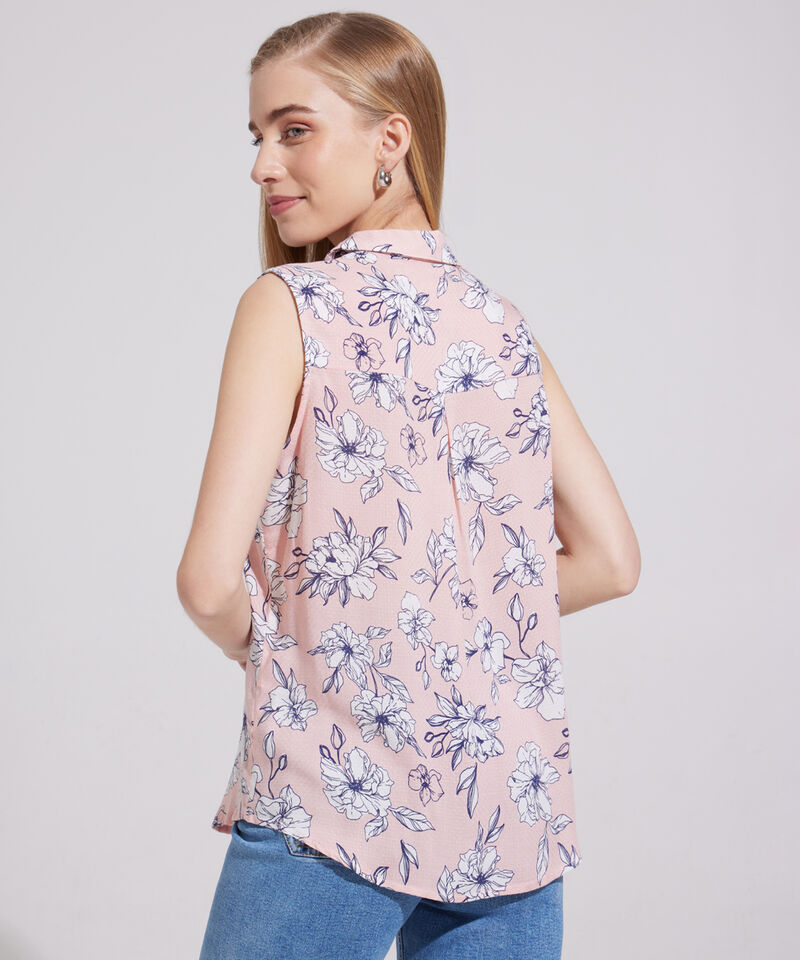 Camisa Manga Sisa Estampada