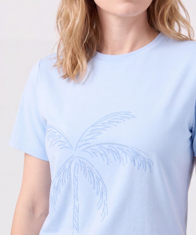 Camiseta Con Bordado Para Mujer