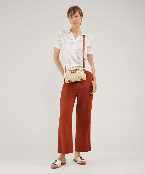 Pantalon Wide Leg Unicolor image number null