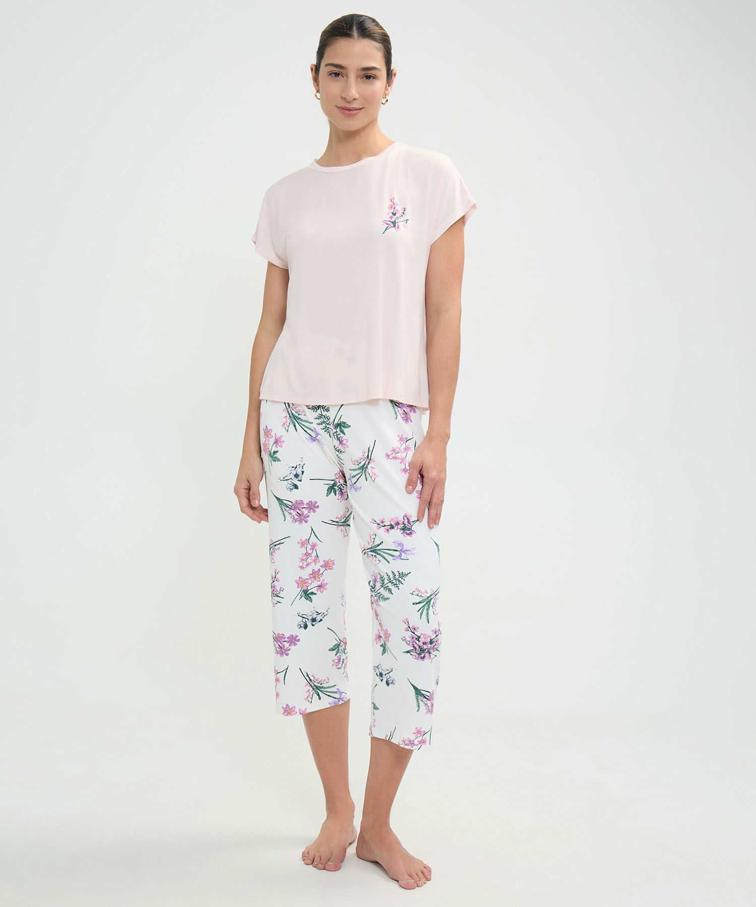 Conjunto de Pijama Estampado Floral