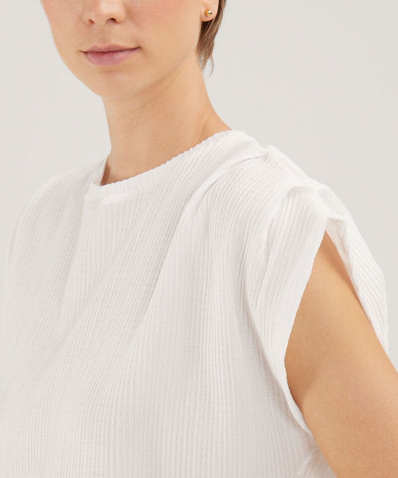 Camiseta Unicolor Texturizada