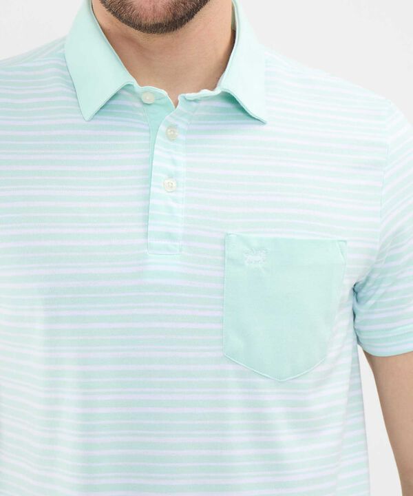 Polo Cuello Duro con Franjas image number null