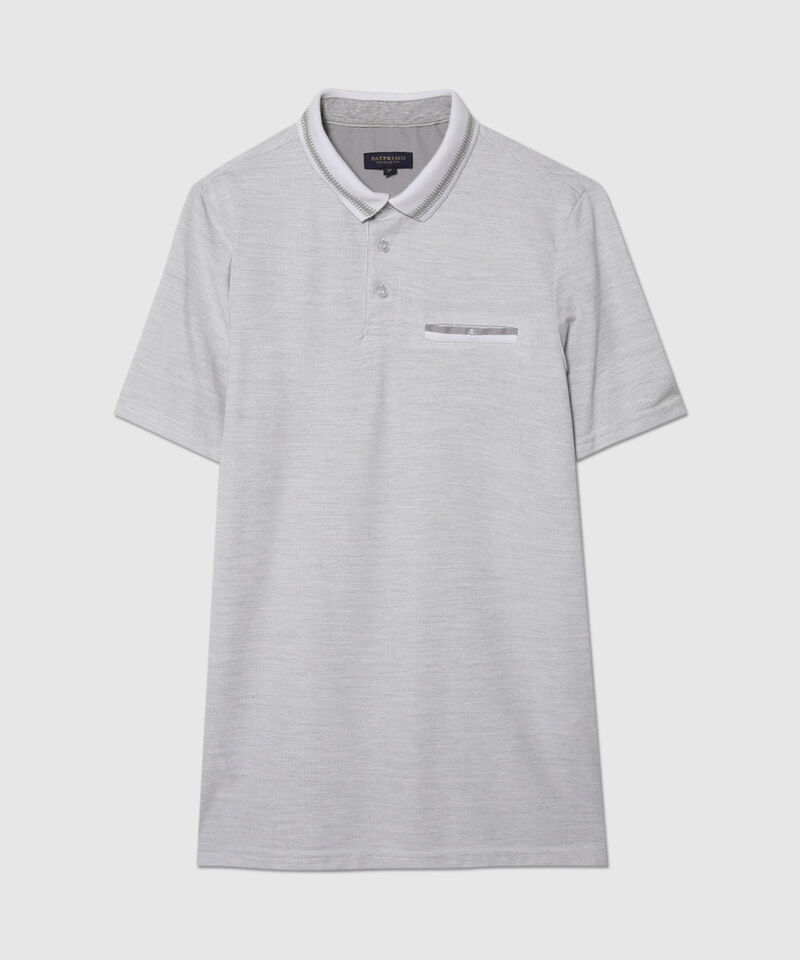 Polo Preteñida Cuello Tejido