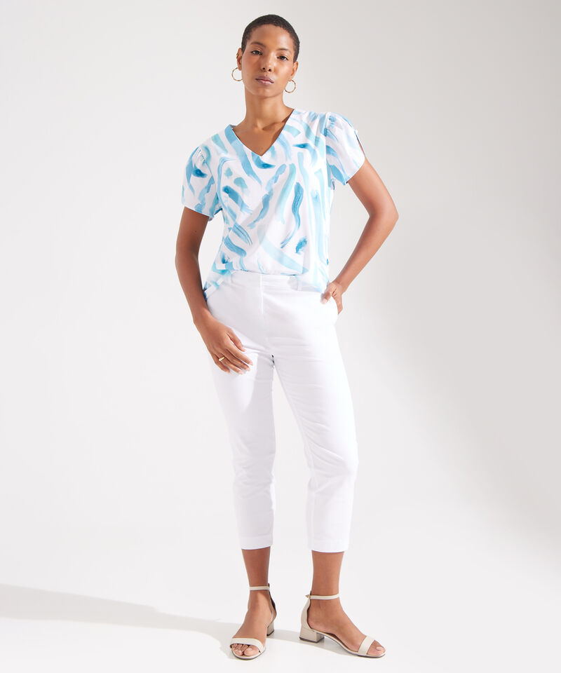 Pantalón Capri Con Bolsillos