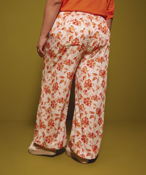 Pantalón Fluido con Estampado