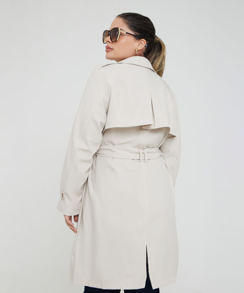 Chaqueta Tipo Trench Con Doble Abotonadura